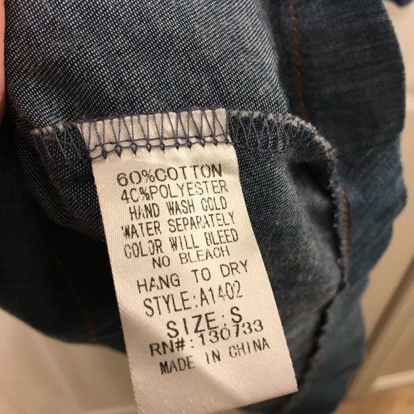 Umgee Cold Shoulder Blue Dress With Crochet Sleeves - Picture 7 of 7